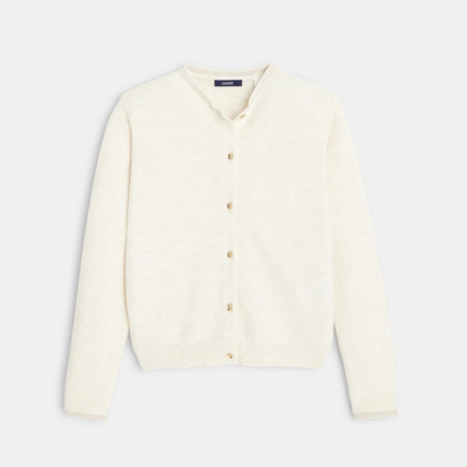 Avis Gilet boutonné beige fille OKAIDI 1
