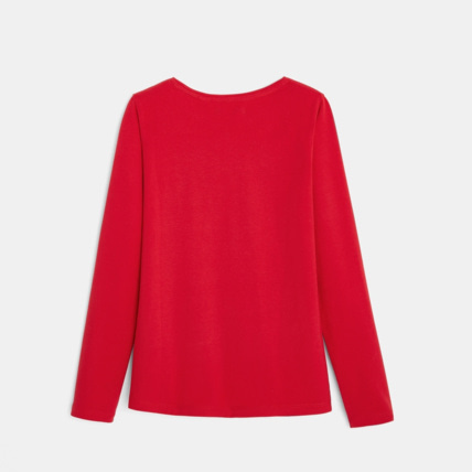 Avis T-shirt coton bio stretch à étoile dorée rouge fille OKAIDI 4