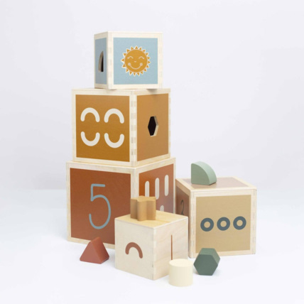 Avis Cubes empilables en bois Trois Kilos Sept 2