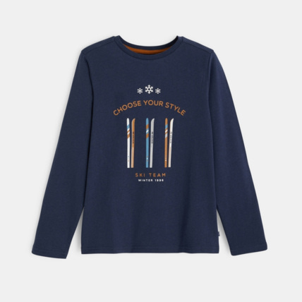 Avis T-shirt manches longues bleu garçon OKAIDI 1