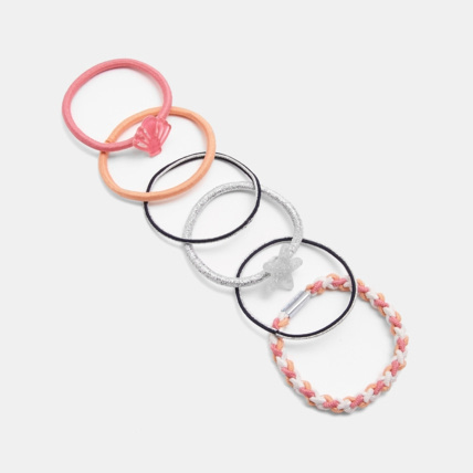 Avis Elastiques fantaisie (lot de 6) rose fille OKAIDI 1