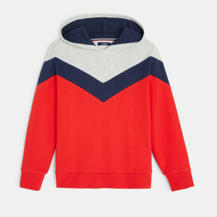 Avis Sweat tricolore rouge garçon OKAIDI 1