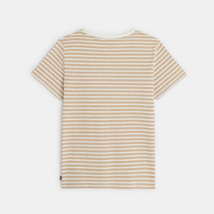 Avis T-shirt rayé à message Bon Voyage jaune garçon OKAIDI 4