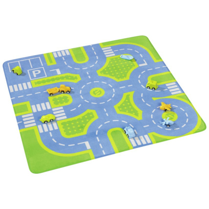 Avis Maxi lot tapis circulation plume route avec 9 véhicules Wesco 1