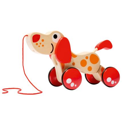Avis Chien à tirer en bois HAPE 1