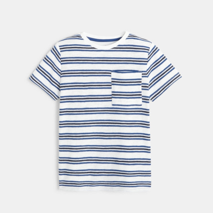 Avis T-shirt rayé marin bleu garçon OKAIDI 2
