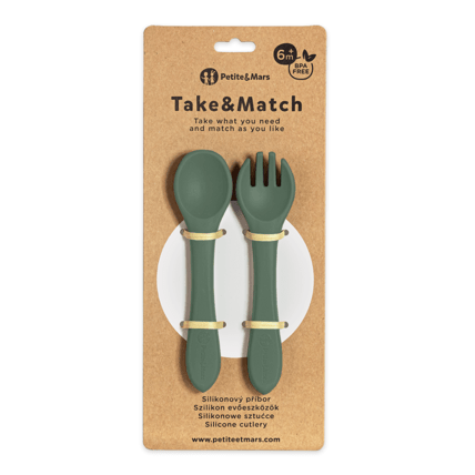 Avis Set de Couverts en Silicone TAKE&MATCH 6m+ Petite&Mars 4