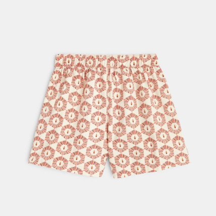 Avis Short en toile imprimée rouge fille OKAIDI 4