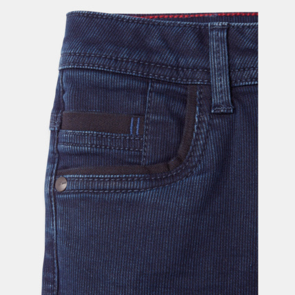 Avis Pantalon slim côtelé bleu garçon OKAIDI 3