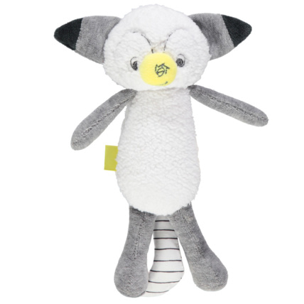 Avis Peluche en velours et sherpa forme lémurien Prémaman 1