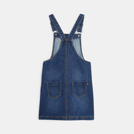 Avis Robe-salopette en jean bleue fille OKAIDI 4