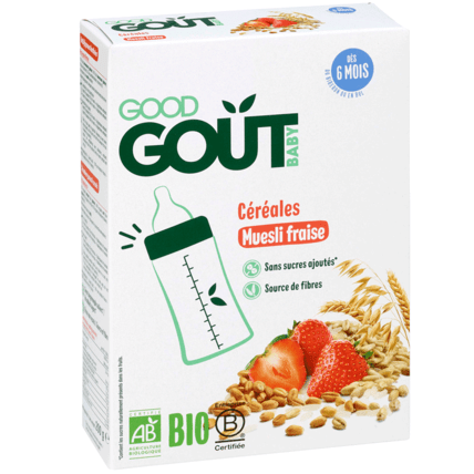 Avis Céréales infantiles Muesli Fraise Bio Good Goût 1