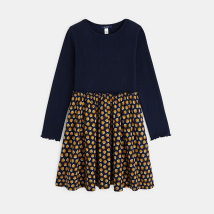 Avis Robe à effet 2 en 1 bleue fille OKAIDI 1