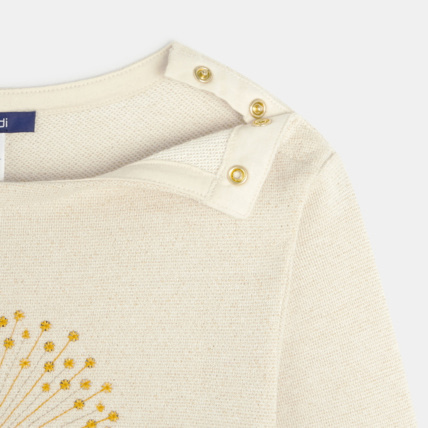 Avis Sweat pailleté beige fille OKAIDI 3