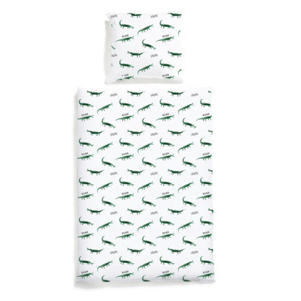 Avis Housse de couette en satin de coton - Crocodiles Mon Lit Cabane 2