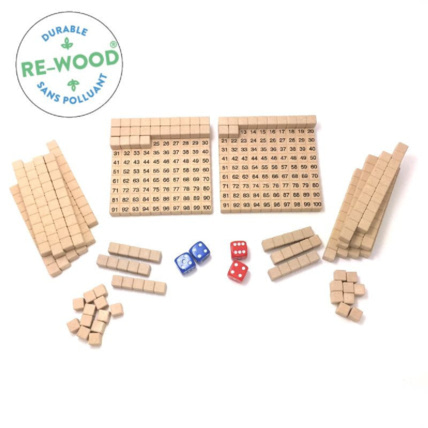 Avis Jeu du tableau de cent RE-Wood® ambiance montessori 1
