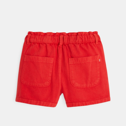 Avis Short à taille élastiquée et boutons rouge fille OKAIDI 5