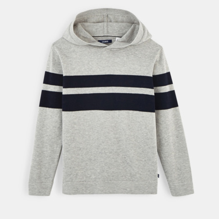 Avis Pull à capuche gris garçon OKAIDI 1