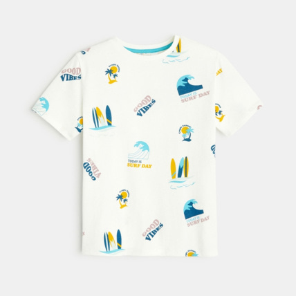 Avis T-shirt imprimé blanc garçon OKAIDI 1