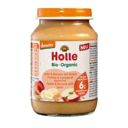 Avis Pomme & banane et épeautre Holle 1