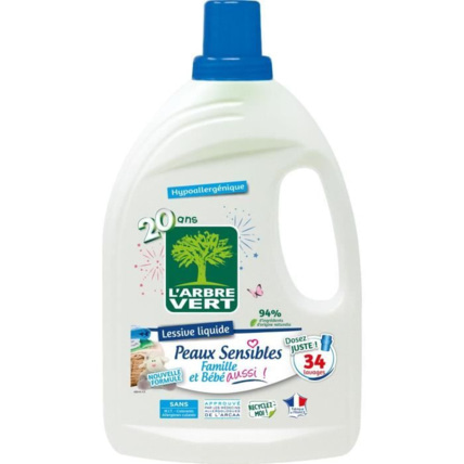 Avis Lessive liquide peaux sensibles L'ARBRE VERT 4