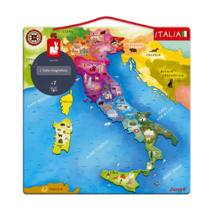 Avis Puzzle Carte d'Italie Magnétique 20 pièces JANOD 1