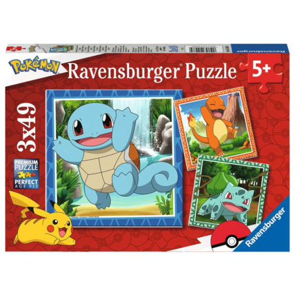 Avis Puzzle Salamèche, Bulbizarre et Carapuce / Pokémon - de 5 ans RAVENSBURGER 1