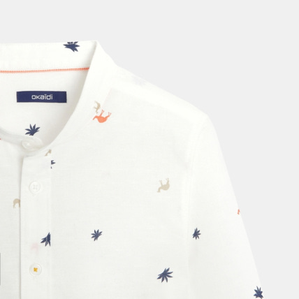 Avis Chemise col droit imprimé désert blanche garçon OKAIDI 4