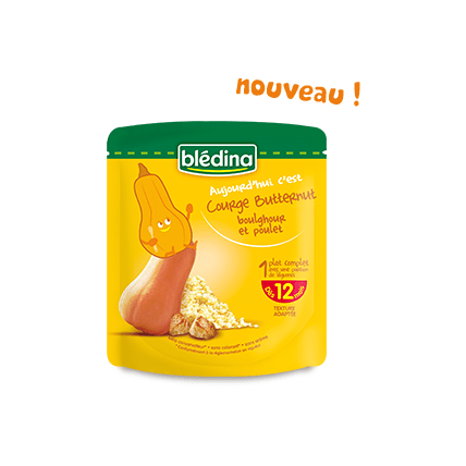 Avis Aujourd'hui c'est : Courge Butternut, boulghour et poulet Blédina 1