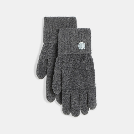 Avis Gants en tricot hyper stretch gris fille OKAIDI 1