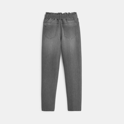 Avis Jean mom à ceinture amovible gris fille OKAIDI 5