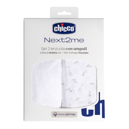 Avis Set 2 Draps En Coton pour Next2me Chicco 1