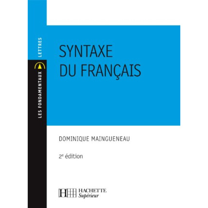Avis Syntaxe du français: N°29 2ème édition Hachette Éducation 1