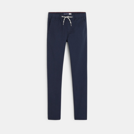 Avis Pantalon en toile unie bleu garçon OKAIDI 1