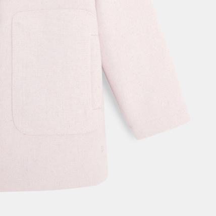 Avis Manteau laineux à capuche rose fille OKAIDI 4