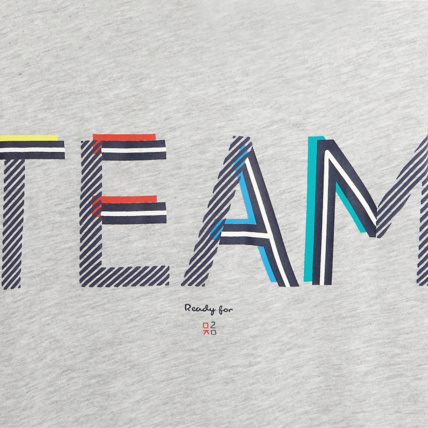 Avis T-shirt des supporteurs gris garçon OKAIDI 2