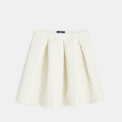 Jupe en jacquard irise blanche fille OKAIDI Comparateur Avis Prix