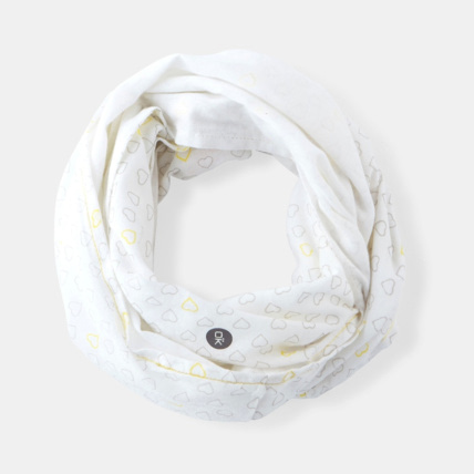 Avis Snood uni et imprimé blanc fille OKAIDI 1