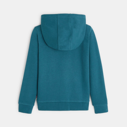 Avis Sweat-shirt à capuche à message bleu garçon OKAIDI 4
