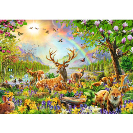 Avis Puzzle Famille de cerfs et autres animaux - de 8 ans RAVENSBURGER 2