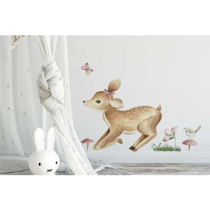 Avis Sticker faon et fleurs 2 Mon Lit Cabane 1