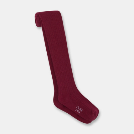 Avis Collants en tricot côtelé violets fille OKAIDI 1