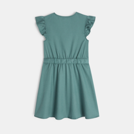 Avis Robe saharienne unie verte fille OKAIDI 4