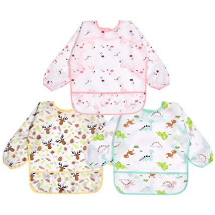 Avis Bavoirs bébé avec manches Vicloon 1