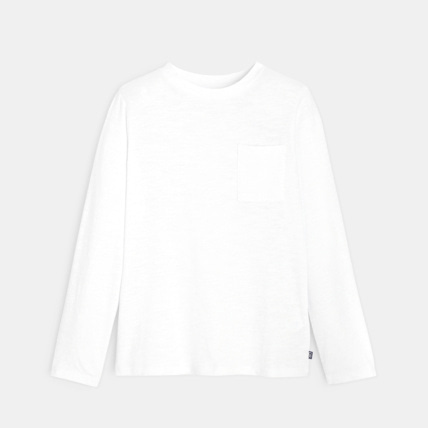 Avis T-shirt uni en coton blanc garçon OKAIDI 2