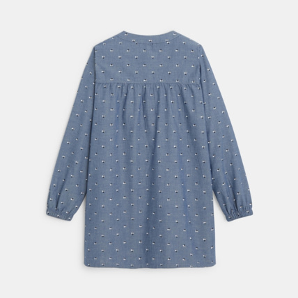 Avis Tablier d'écolière en popeline à pois bleu fille OKAIDI 3