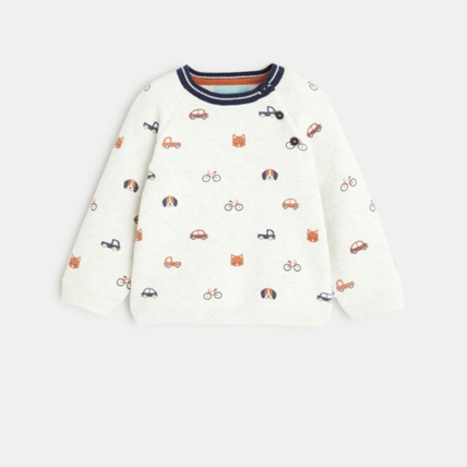 Avis Pull maille animaux et véhicules OBAÏBI 1