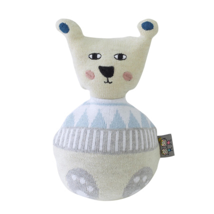 Avis Jouet bébé éveil culbuto, cadeau de naissance en coton certifié Oeko-Tex Sevira Kids 1