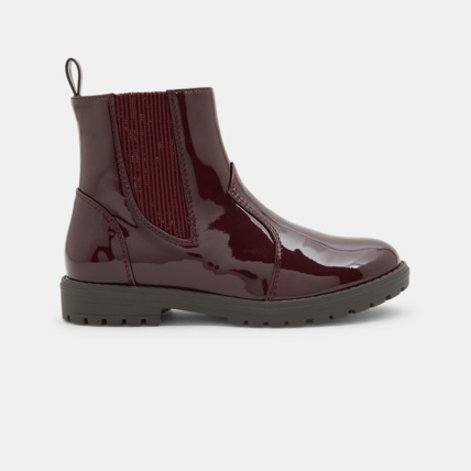 Avis Boots Chelsea vernies rouges fille OKAIDI 1