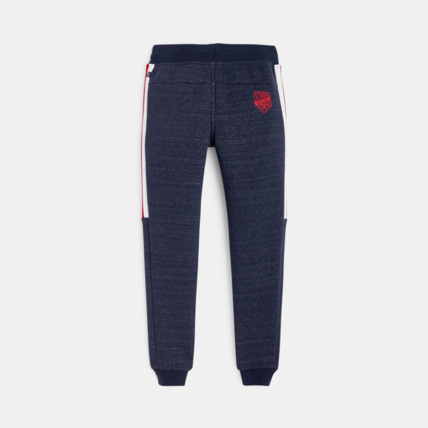 Avis Pantalon jogging molleton flammé à bande bleu garçon OKAIDI 4